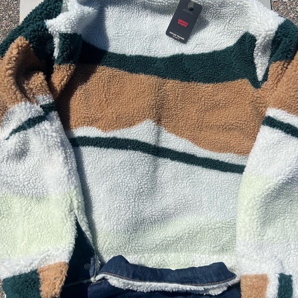 $168 L-XL-3XL Levi's REVERSIBLE VINTAGE RELAXED FIT SHERPA TRUCKER JACKET - Picture 4 of 13